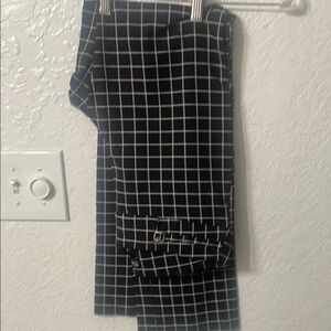 Black and White Checkered Pants